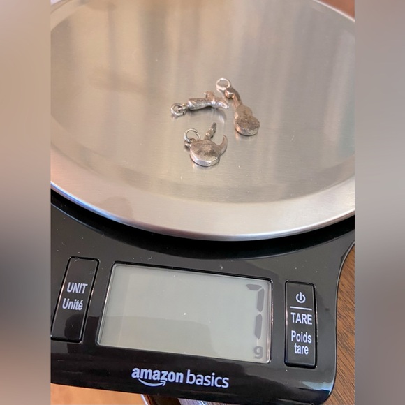 4 Vintage Southwest theme Pendant Charms including Guitar, Cowboy Boot, & Pipe - Picture 14 of 16